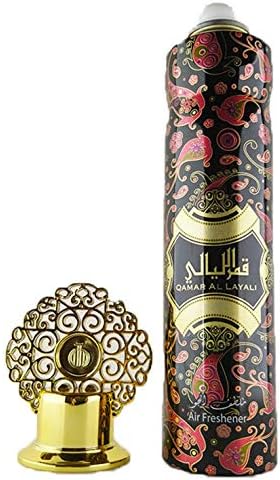 Qamar Al Layali 300ml | Air Fresheners | Room Sprays | Fresh, Floral, Woody, Home Fragrance |