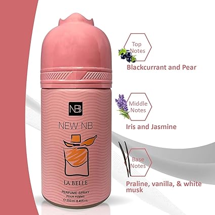 New NB LA Belle Pour Femme Perfume Spray || 250ml || Strong & Long Lasting Fragrance | Gift for Her