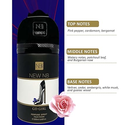 New NB GD Girl Pour Femme Perfume Spray || 250ml || Strong & Long Lasting Fragrance | Gift for Her