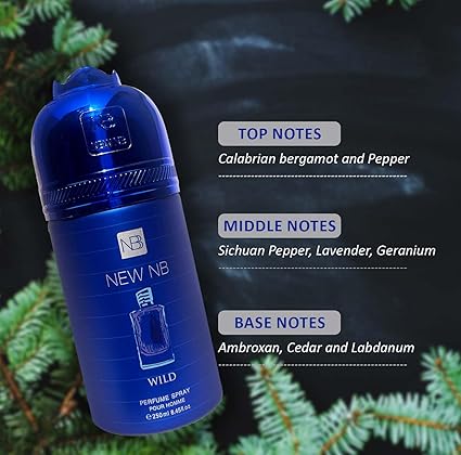 New NB Pour Homme Wild Men Deodorant || 250ml || Strong & Long Lasting Fragrance | Gift for Him