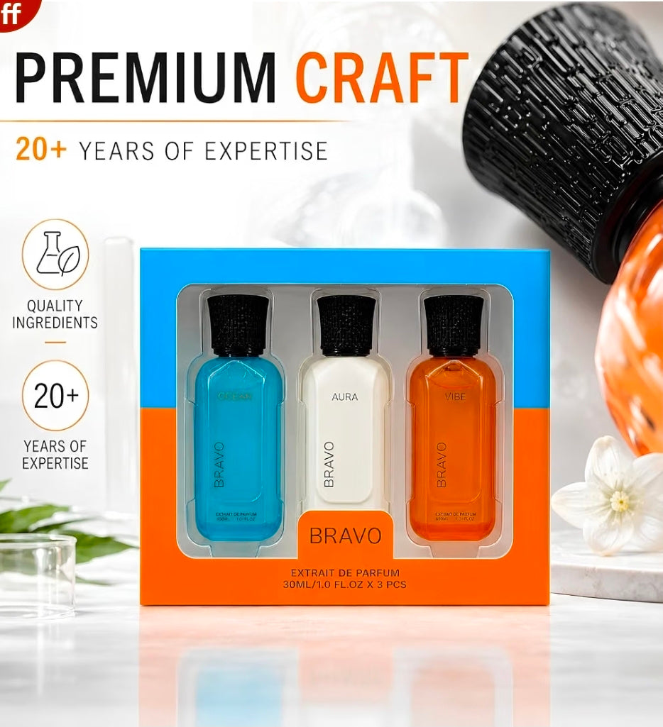 BRAVO GIFT SET - VIBE + AURA + OCEAN