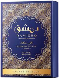 Damishq Bakhoor Sultan | Premium Arabic Bakhoor Incense | Ideal for Homes and Offices | longlasting Freshness and Aroma | 9 Piece Bakhoor | 40 GM