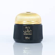 DAMISHQ BAKHOOR GHAZALI Arabian Luxury Long Lasting 85gm Bakhoor OUD AMBER, ZAFFRAN, KHUS, SANDALWOOD, MUSK (85, Set of 1)