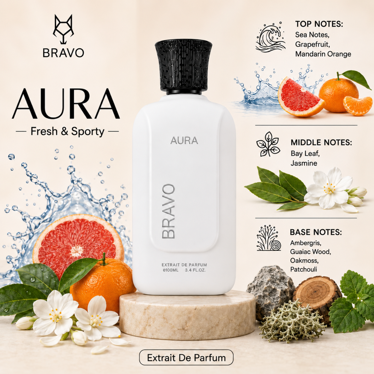 BRAVO - AURA 100ML EDP