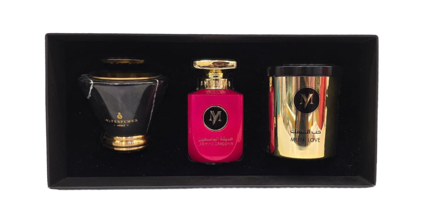 BAKHOOR - JASMINE GARDENIA EDP - MABKHARA - GIFT SET