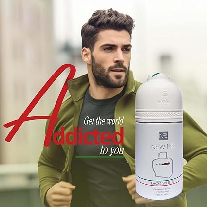New NB Pour Homme Laco White Men Deodorant || 250ml || Strong & Long Lasting Fragrance | Gift for Him