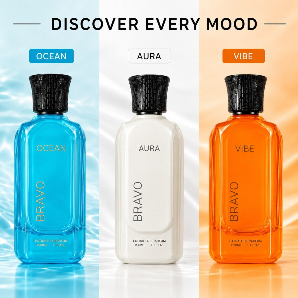 BRAVO GIFT SET - VIBE + AURA + OCEAN