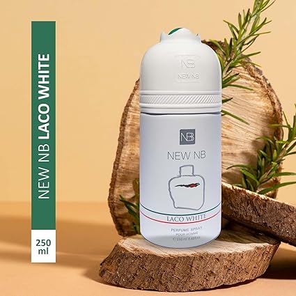 New NB Pour Homme Laco White Men Deodorant || 250ml || Strong & Long Lasting Fragrance | Gift for Him
