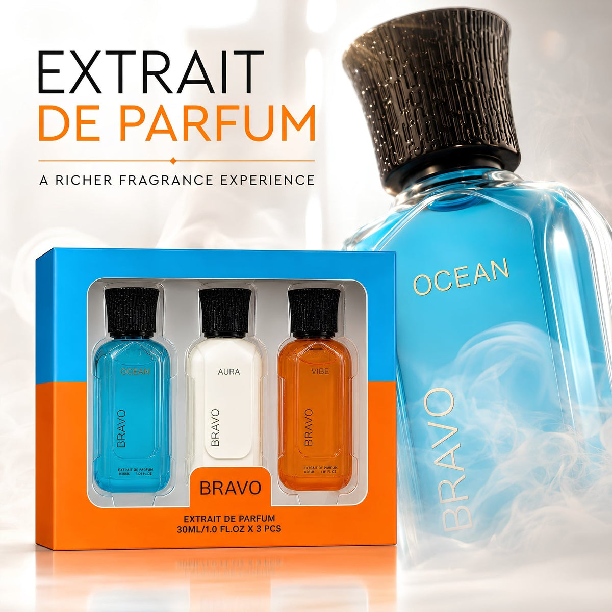 BRAVO GIFT SET - VIBE + AURA + OCEAN