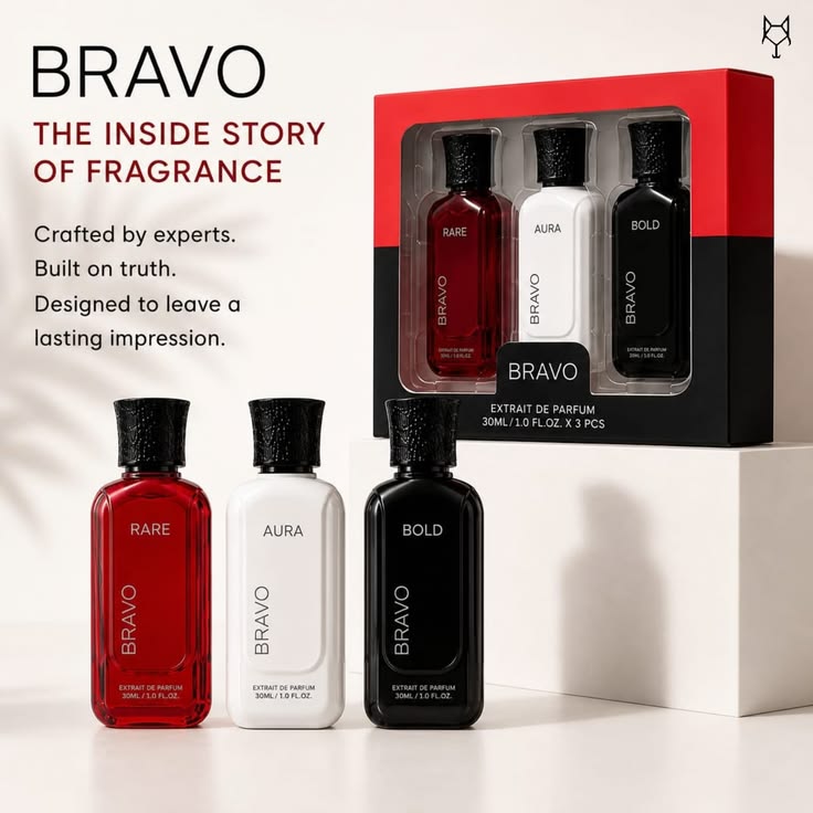 BRAVO GIFT SET - BOLD + AURA + RARE