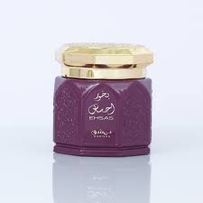 DAMISHQ BAKHOOR EHSAS Arabian Luxury Long Lasting 70gm Bakhoor OUD AMBER, ZAFFRAN, KHUS, SANDALWOOD, MUSK  (70, Set of 1)